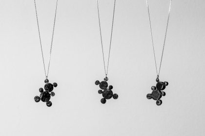 PENDANTS TEDDY BEAR || coal jewellery || with chain